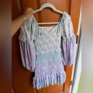 Blue/Purple Mini Floral dress